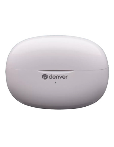 Denver TWE-49ENC auricular y casco Auriculares True Wireless Stereo (TWS) Dentro de oído Llamadas Música Bluetooth Blanco