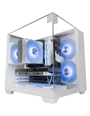 Mars Gaming MC-VISIONMW Mini Tower Blanco