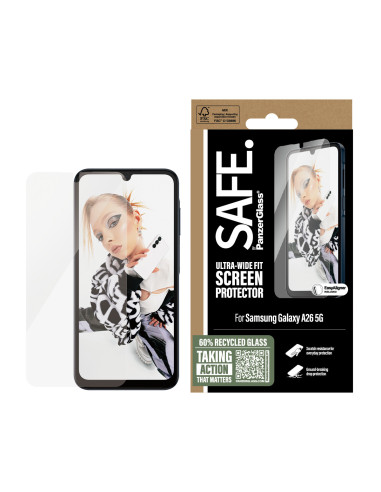 PanzerGlass SAFE. by ® Screen Protector Samsung Galaxy A26 5G | Ultra-Wide Fit w. EasyAligner Protector de pantalla 1 pieza(s)