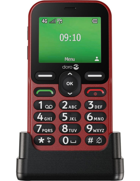 Doro Leva E10 6,1 cm (2.4") 118,9 g Rojo Teléfono para personas mayores