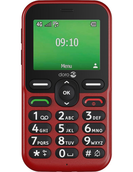 Doro Leva E10 6,1 cm (2.4") 118,9 g Rojo Teléfono para personas mayores