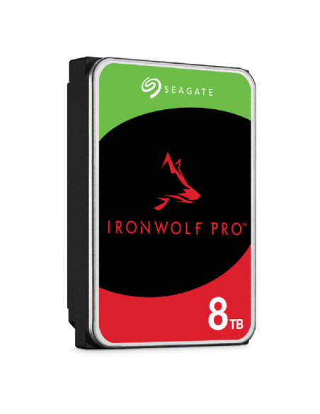 Seagate IronWolf Pro ST8000NT001 disco duro interno 8 TB 7200 RPM 256 MB 3.5" Serial ATA III