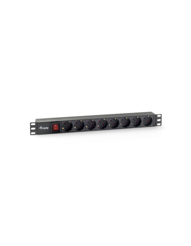 Equip 333283 unidad de distribución de energía (PDU) 8 salidas AC 1U Negro