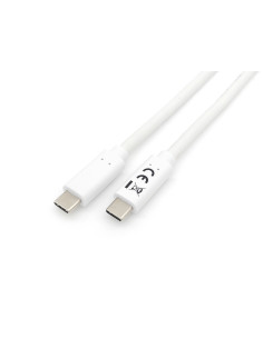 Equip 128361 Cable USB 3.2 Gen 1 C a C, M M , 1,0m, PD 60W, 5Gbps, Blanco