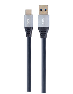 DCU Advance Tecnologic 30402020 cable USB USB 3.2 Gen 1 (3.1 Gen 1) 1,5 m USB A USB C Negro, Gris