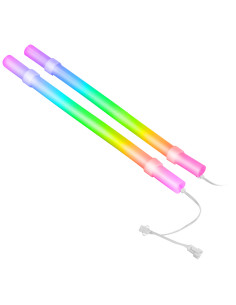 Mars Gaming MCA-WT, Funda ARGB para Tubos de Refrigeración Líquida, 30 LEDs Ultra Brillantes Personalizables ARGB, Silicona Eco 2