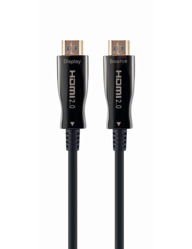 Gembird CCBP-HDMI-AOC-30M-02 cable HDMI HDMI tipo A (Estándar) Negro