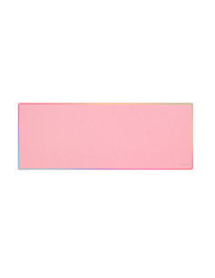Mars Gaming MMP224, Alfombrilla Gaming XXL 880x330mm, Diseño de Bordes Rainbow, Base Antideslizante de Caucho Natural,