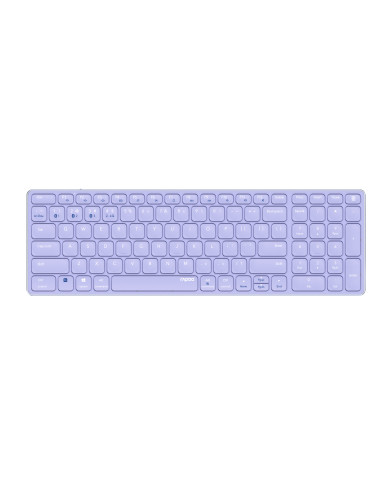 Rapoo E9700M teclado Oficina RF Wireless + Bluetooth QWERTY Inglés internacional Púrpura