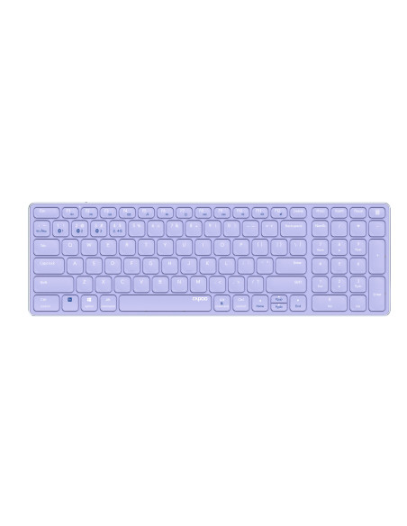 Rapoo E9700M teclado Oficina RF Wireless + Bluetooth QWERTY Inglés internacional Púrpura