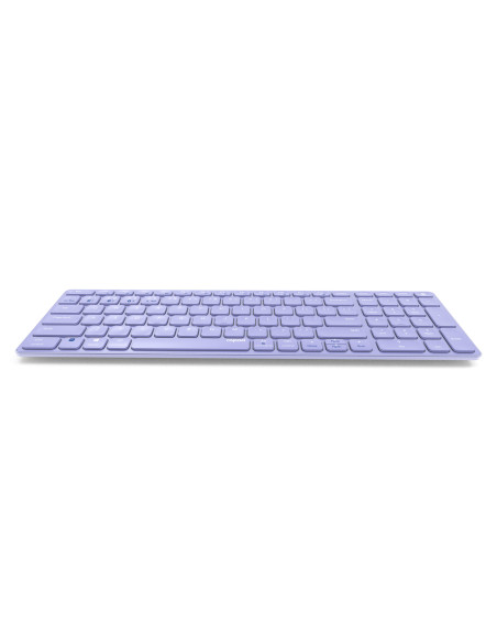 Rapoo E9700M teclado Oficina RF Wireless + Bluetooth QWERTY Inglés internacional Púrpura