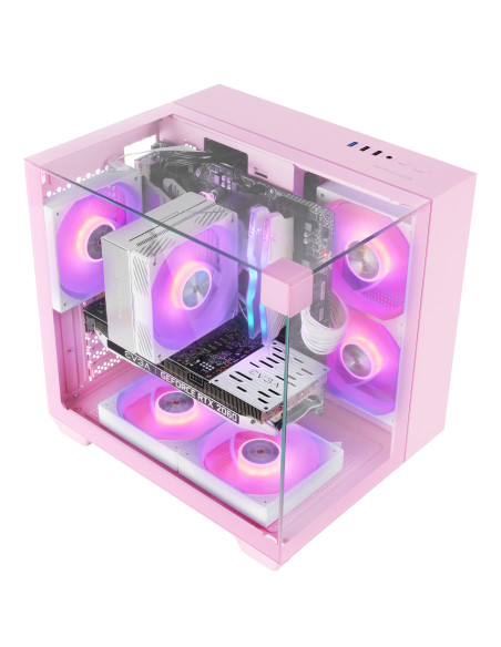 Mars Gaming MC-VISIONMP Mini Tower Rosa