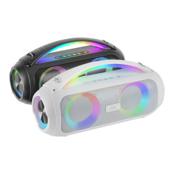 Mars Gaming MSPULSE MS-PULSE, Altavoz Bluetooth Portátil 50W RMS, Iluminación RGB, 2 Drivers Activos 93mm + 2 Drivers Pasivos 2