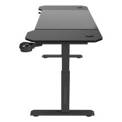 Mars Gaming MGD-ERGO140, Mesa Altura Ajustable 3 Posiciones, Superficie Ergonómica, Estructura Metálica, Alfombrilla XXL, Soport 2