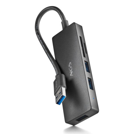 NGS IHUB READER USB 3.2 Gen 1 (3.1 Gen 1) Type-A 5000 Mbit/s Negro