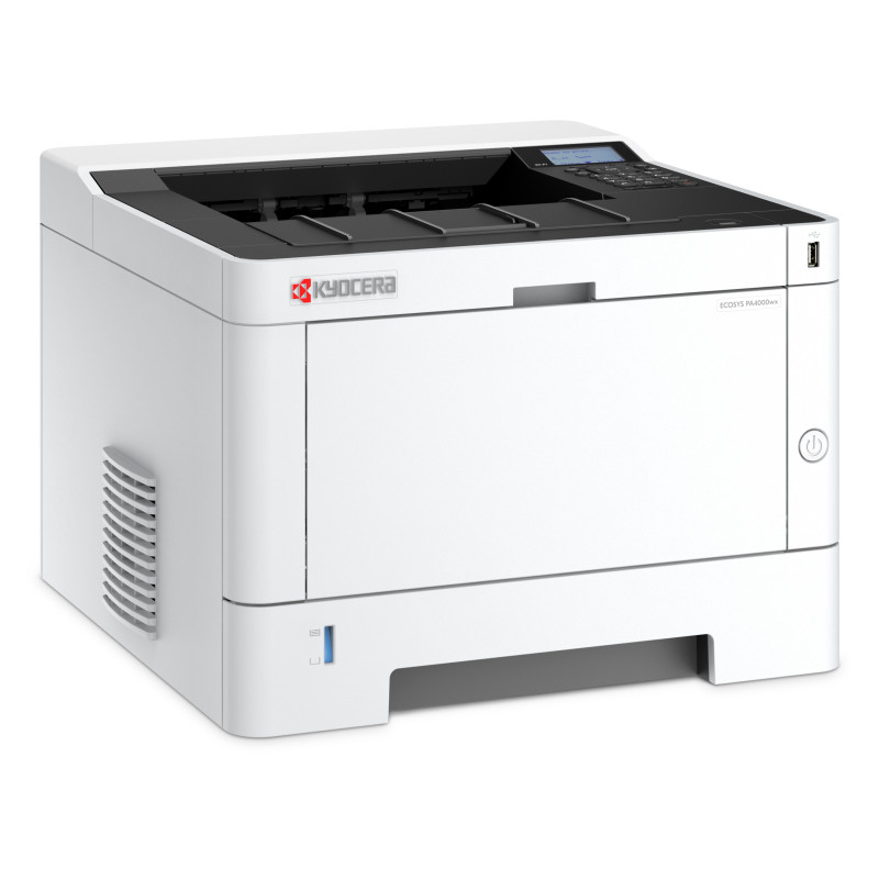 KYOCERA 110C1F3NL0 ECOSYS PA4000wx, Laser, 1200 x 1200 DPI, A4, 40 ppm, Impresión dúplex, Negro, Blanco