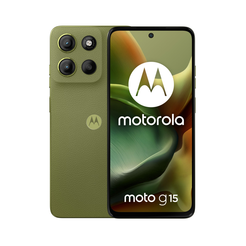 Motorola moto g15 17,1 cm (6.72") SIM doble Android 15 4G USB Tipo C 8 GB 128 GB 5200 mAh Verde