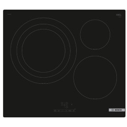Bosch PID61RBB5E Serie 4 PID61RBB5E, Negro, Integrado, 59.2 cm, Con placa de inducción, Vidrio y cerámica, 3 zona(s)