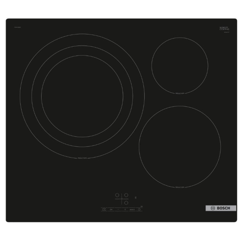 Bosch Serie 4 PID61RBB5E hobs Negro Integrado 59.2 cm Con placa de inducción 3 zona(s)