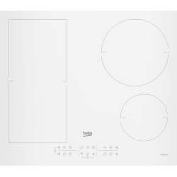 Beko 7757189227 HII64200FMTW, Blanco, Integrado, 60 cm, Con placa de inducción, Vidrio, 4 zona(s)