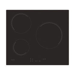 Candy 33803210 CH63CC/4U2, Negro, Integrado, 59 cm, Cerámico, Vidrio y cerámica, 3 zona(s)