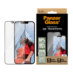 PanzerGlass ® Screen Protector iPhone 16e | 14 | 13 | 13 Pro | Ultra-Wide Fit w. EasyAligner Protector de pantalla Apple 1 pieza 2