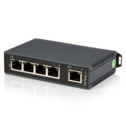 StarTech.com IES5102 Switch Conmutador Industrial Ethernet de 5 Puertos RJ45 de Montaje en Carril DIN, No administrado, Fast