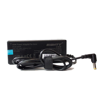 Eightt EAC90 adaptador e inversor de corriente Interior 90 W Negro