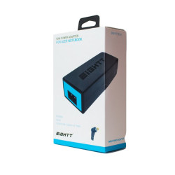 Eightt EAC90 adaptador e inversor de corriente Interior 90 W Negro 2