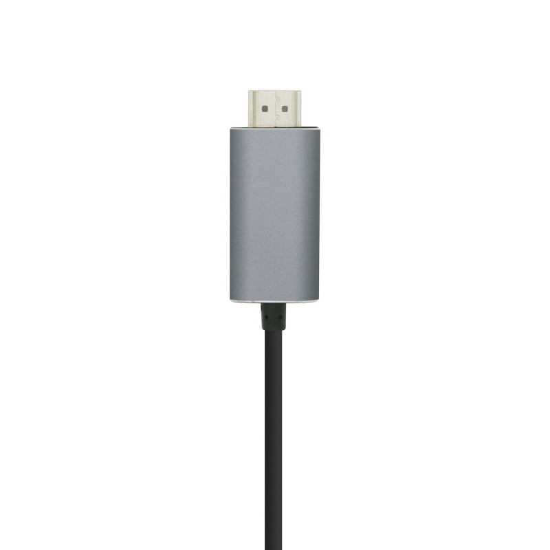 AISENS Cable conversor USB-C a HDMI 4K@60HZ, USB-C/M-HDMI/M, Negro, 0.8m
