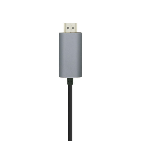 AISENS Cable conversor USB-C a HDMI 4K@60HZ, USB-C/M-HDMI/M, Negro, 0.8m