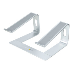 StarTech.com LAPTOP-STAND-SILVER Soporte de Escritorio para Portátil, Soporta 5kg, de Aluminio, Color Plata, Base Riser