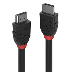 Lindy 36470 36470, 0,5 m, HDMI tipo A (Estándar), HDMI tipo A (Estándar), 4096 x 2160 Pixeles, 18 Gbit/s, Negro