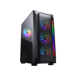 COUGAR 385VM70.0004 CGR-5VM6B-MESH-G-RGB, Midi Tower, PC, Negro, ATX, micro ATX, Mini-ITX, Multi, Ventiladores de la caja