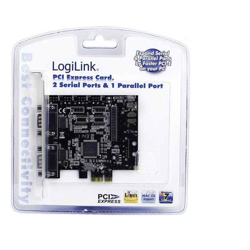 LogiLink PC0033 PC0033, PCIe, Paralelo, De serie, RS-232, PC, NetMOS, Windows 2000 Professional, Windows 7 Home Premium,