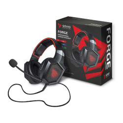 Savio SAVGH-FORGE SAVGH-FORGE, Alámbrico, Juego, 349 g, Auriculares, Negro, Rojo 2