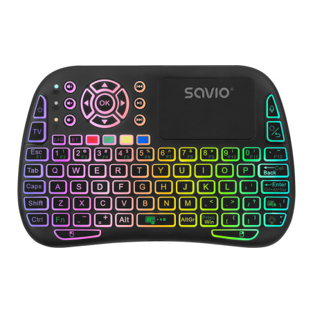 Savio SAVMKW-04 teclado para móvil QWERTY Inglés de EE. UU. USB Tipo C Negro