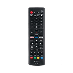 Savio RC05 RC-05 do TV LG, TV, Universal, IR inalámbrico, Botones, Negro