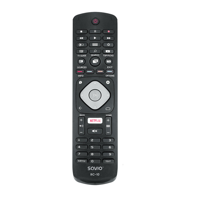Savio RC-10 do TV Philips mando a distancia IR inalámbrico Botones