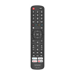 Savio RC-14 Universal remote control/replacement for HISENSE SMART TV mando a distancia IR inalámbrico TV, Sintonizador de TV Bo