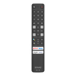 Savio RC-15 RC-15 universal remote control/replacement for TCL SMART TV, TV, IR inalámbrico, Botones, Negro