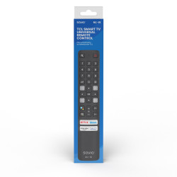 Savio RC-15 RC-15 universal remote control/replacement for TCL SMART TV, TV, IR inalámbrico, Botones, Negro 2