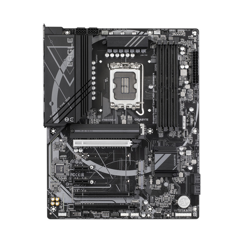 GIGABYTE Z790 EAGLE Placa base - Soporta CPUs Intel Core de 14ª generación, VRM de 12+1+1 fases, hasta 7600MHz DDR5 (OC), 3xPCIe