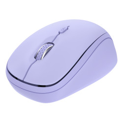 Trust 25583 Yvi+, Ambidextro, Óptico, RF Wireless + Bluetooth, 1600 DPI, Violeta