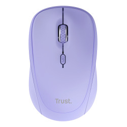 Trust 25583 Yvi+, Ambidextro, Óptico, RF Wireless + Bluetooth, 1600 DPI, Violeta 2