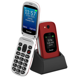 Funker E350 Max Audio 3 Plus 4G – Teléfono con tapa – Rojo