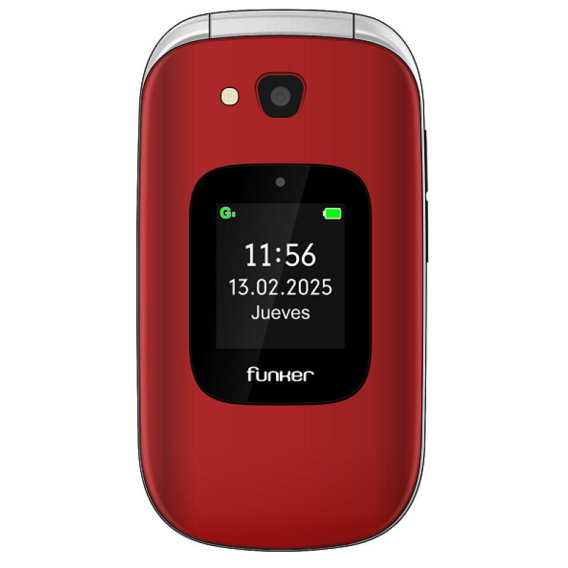 Funker E350 Max Audio 3 Plus 4G – Teléfono con tapa – Rojo