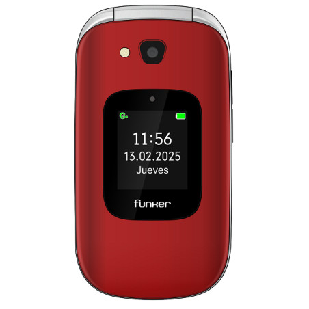 Funker E350 Max Audio 3 Plus 4G – Teléfono con tapa – Rojo