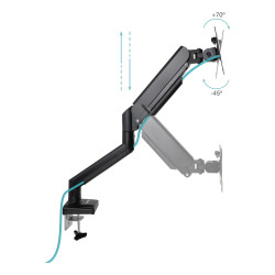 TooQ DB1334TNR-B soporte para monitor 86,4 cm (34") Escritorio Negro 2