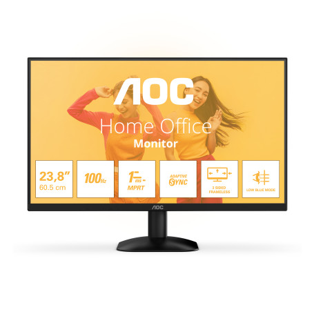 AOC B3 24B35HM2 pantalla para PC 60,5 cm (23.8") 1920 x 1080 Pixeles Full HD LED Negro